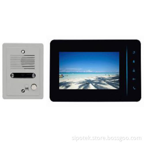 video door phone with 7 inch monitor